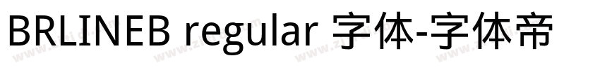 BRLINEB regular 字体字体转换